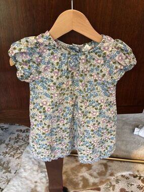 Vintage Old Navy Floral Puff-Sleeve Dress